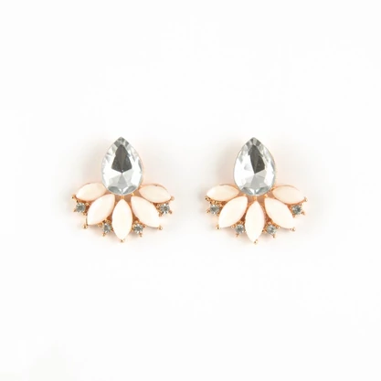 Candy fülbevaló fehér