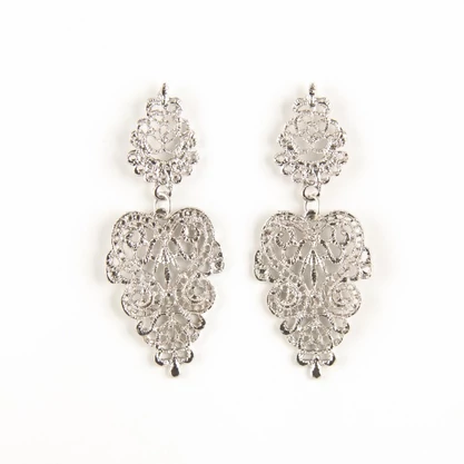 Vintage Retro Silver fülbevaló