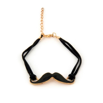 Bajusz karkötő fekete színű
