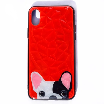 Kutyás Iphone XS Max tok gyémánt mintás